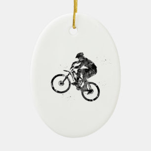 Mountainbike Keramik Ornament