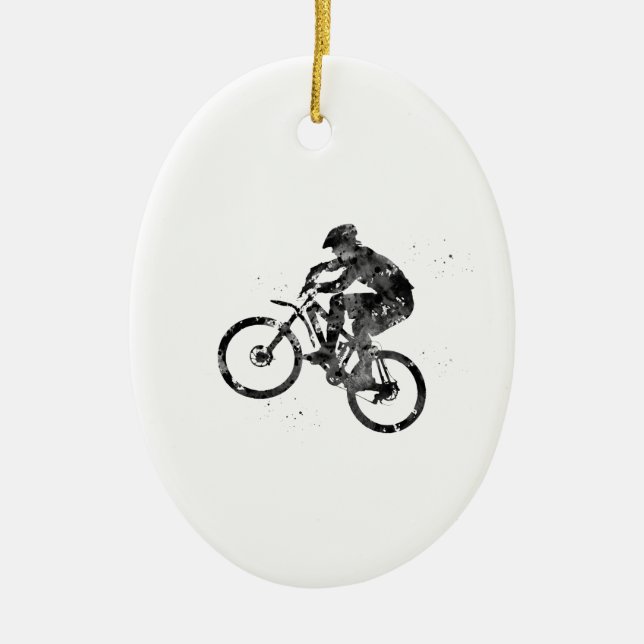 Mountainbike Keramik Ornament (Vorne)