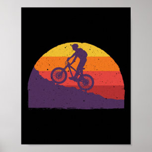 Mountainbike-Kunst für Männer Frauen Mtb-Biker Mou Poster