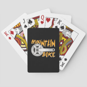 Mountainbike-Kunst Spielkarten