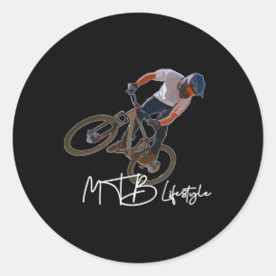 Mountainbike-Lifestyle Mtb Cool Bike Runder Aufkleber