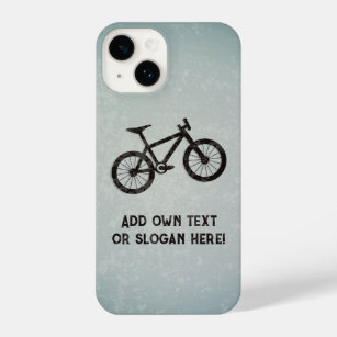 Mountainbike-Motiv mit eigenem Namen oder Text iPhone 14 Hülle