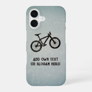 Mountainbike-Motiv mit eigenem Namen oder Text iPhone 16 Hülle