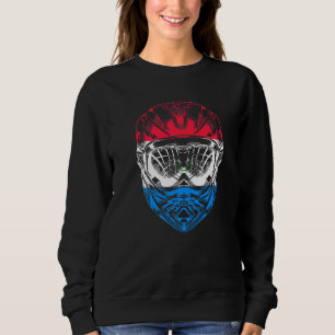 Mountainbike Motorrad Helm Paraguay Flagge Sweatshirt