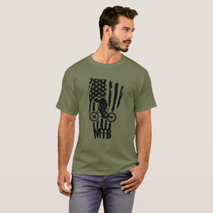 Mountainbike-Mountainbike-Fahrer T-Shirt