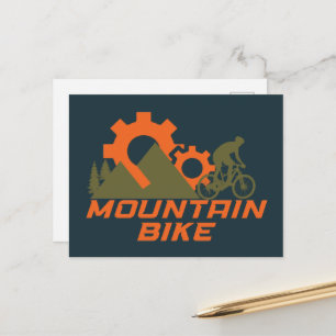Mountainbike Mountainbike Feiertagspostkarte