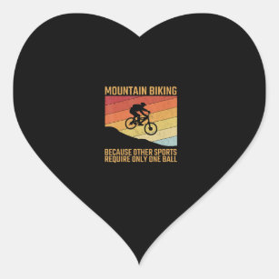 Mountainbike Mountainbike mtb Offenheit Herz-Aufkleber