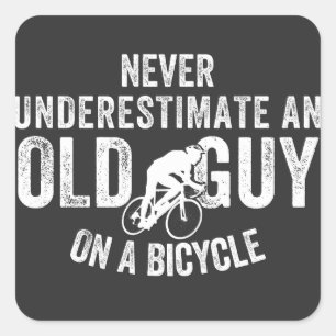 Mountainbike, Mountainbiker, mtb, Radmagnet Quadratischer Aufkleber