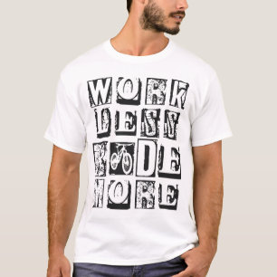 Mountainbike Mtb Arbeite Weniger Fahre Mehr Vintag T-Shirt