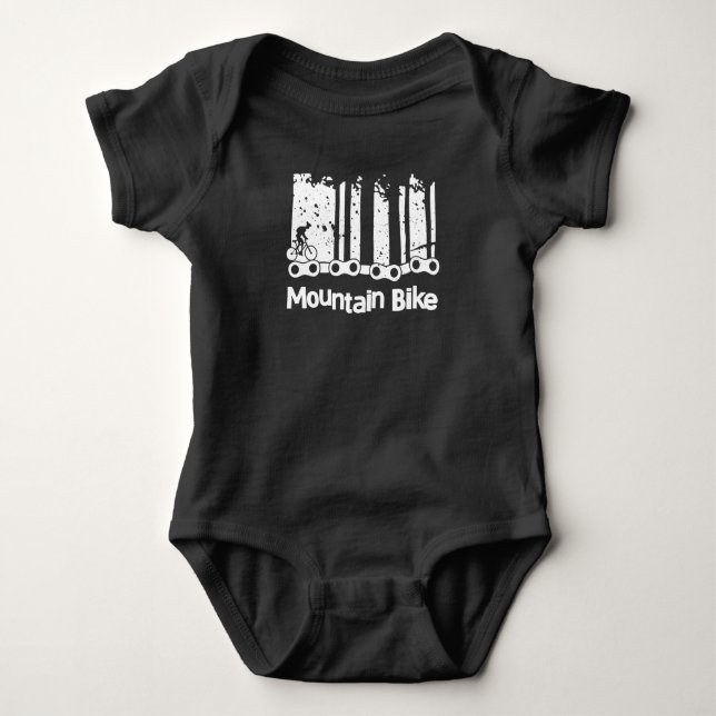 Mountainbike, MTB Baby Strampler (Vorderseite)