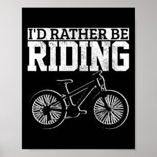 Mountainbike Mtb Dirt Jump Radfahren Lustig Berg Poster
