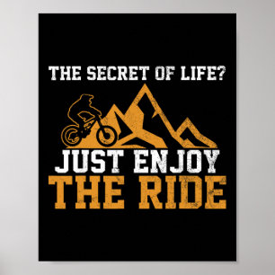 Mountainbike - MTB-Downhill-Biking-Biker-Geschenk Poster