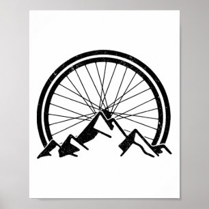 Mountainbike Mtb Downhill-Fahren Radfahren Radspor Poster