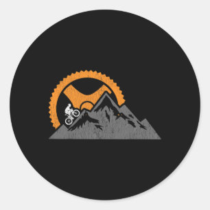 Mountainbike Mtb Downhill-Fahren Runder Aufkleber