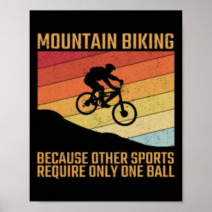Mountainbike MTB Downhill Mountainbike Radfahren Poster