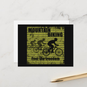 Mountainbike MTB Feiertagspostkarte