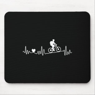 Mountainbike Mtb Herzschlag Ich liebe Mountainbike Mousepad