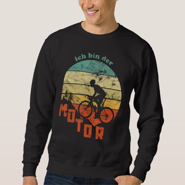 Mountainbike Mtb I bin der Motor Cyclist E Biker F Sweatshirt (Vorderseite)