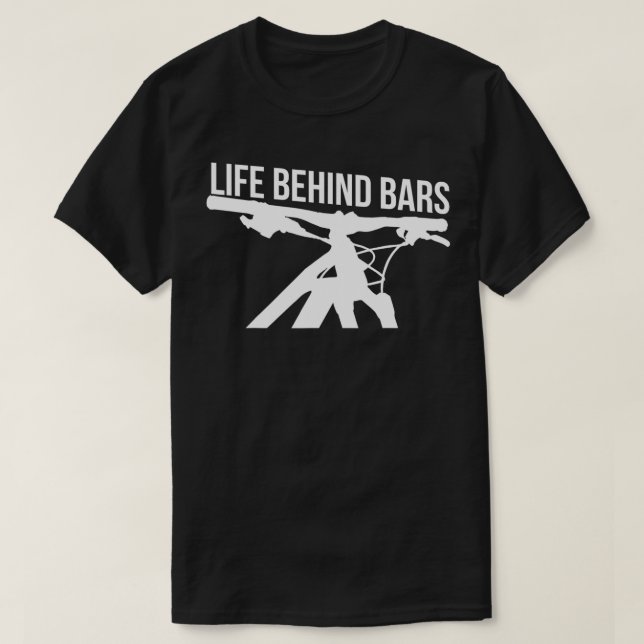 Mountainbike MTB LIFE HINTER BARS T-Shirt (Design vorne)
