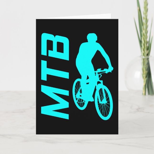 Mountainbike MTB Mountainbike Biker Geschenk Karte (Vorderseite)