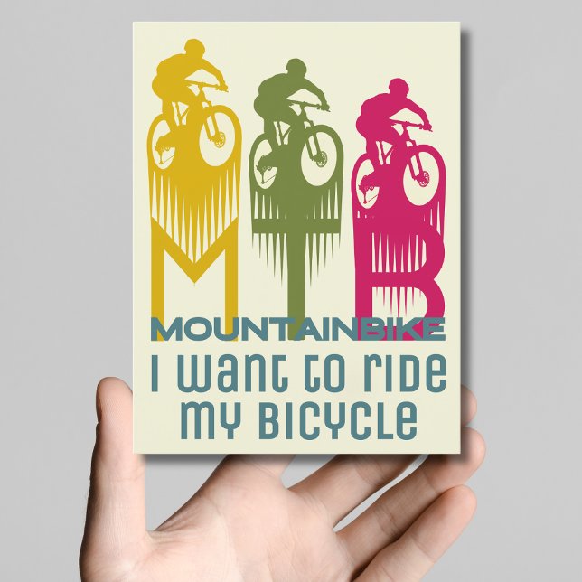 Mountainbike MTB Mountainbike Postkarte (Von Creator hochgeladen)