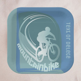 Mountainbike mtb Mountainbiker Event Party Pappteller
