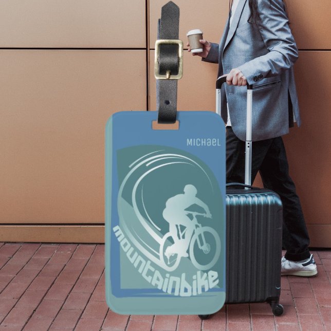 Mountainbike mtb Mountainbiker Gepäckanhänger (Von Creator hochgeladen)