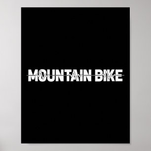 Mountainbike Mtb Radfahren Biker - Ekg Herzschlag Poster