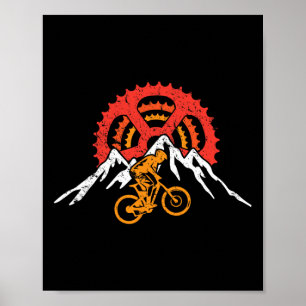 Mountainbike Mtb Radfahren Poster