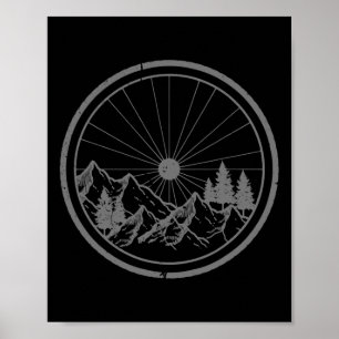 Mountainbike Mtb Radsport Downhill-Fahren Biker Fa Poster
