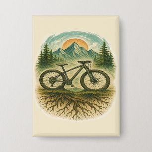 Mountainbike-Natur-Abenteuer-Kunst Button