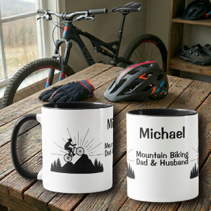 Mountainbike-Papa und Ehemann Tasse