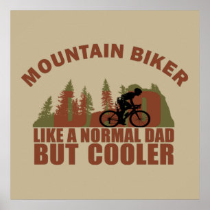 Mountainbike Papa Vintag Poster