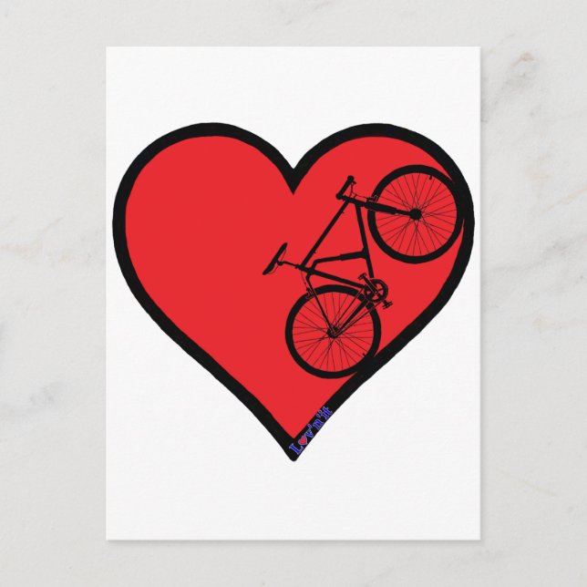 Mountainbike Postkarte (Vorderseite)