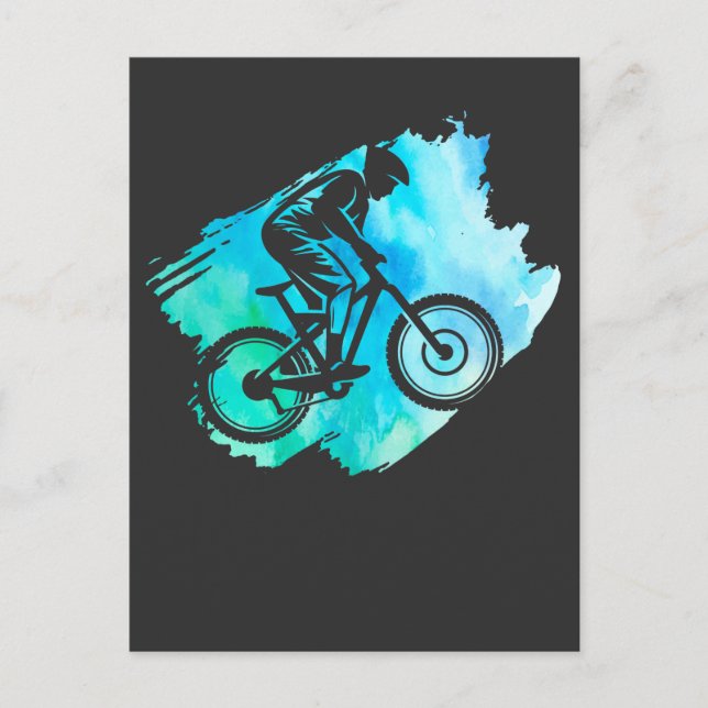 Mountainbike Racing Boys Outdoor Radfahren Postkarte (Vorderseite)