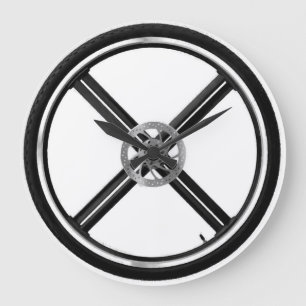 Mountainbike-Rad Große Wanduhr
