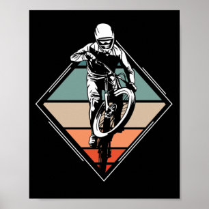 Mountainbike Rad Rad Rad Vintag Poster