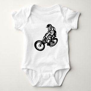 Mountainbike-Reiter Baby Strampler