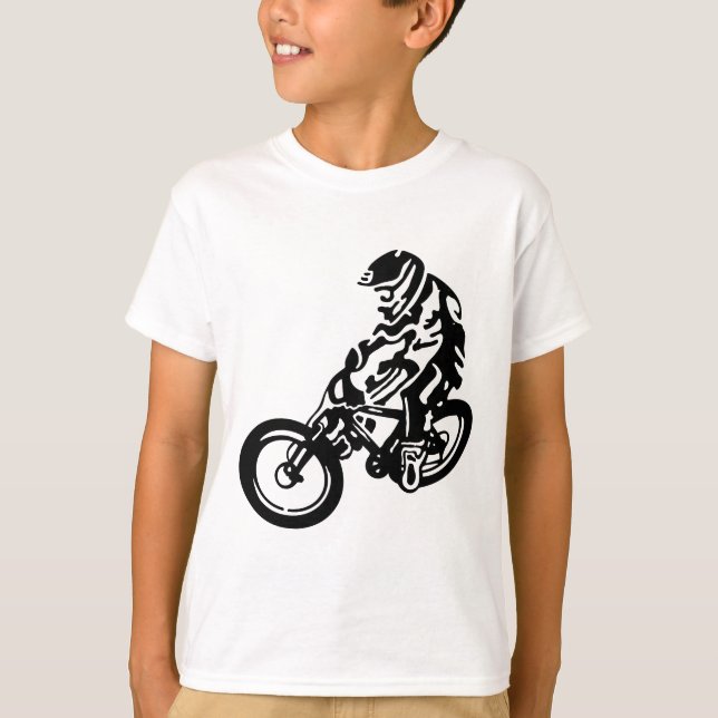 Mountainbike-Reiter T-Shirt (Vorderseite)