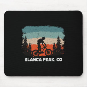 Mountainbike Retro Sonnenuntergang Vintage Blanca Mousepad