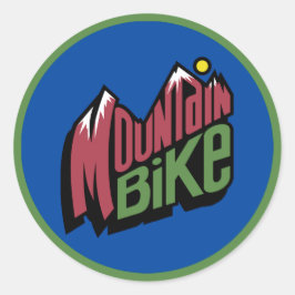 Mountainbike Runder Aufkleber