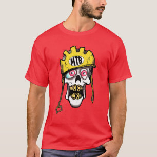 Mountainbike-Schädel T-Shirt