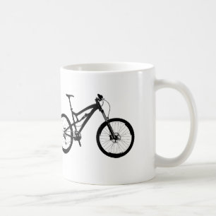 Mountainbike - Schwarzes auf Weiß Tasse