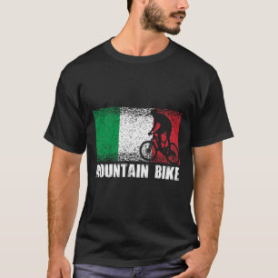 Mountainbike-Sport, Italien-Flagge, italienisches T-Shirt