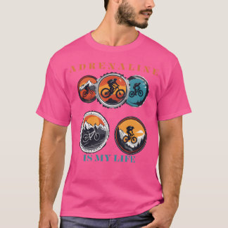 Mountainbike-Sport lustig T-Shirt