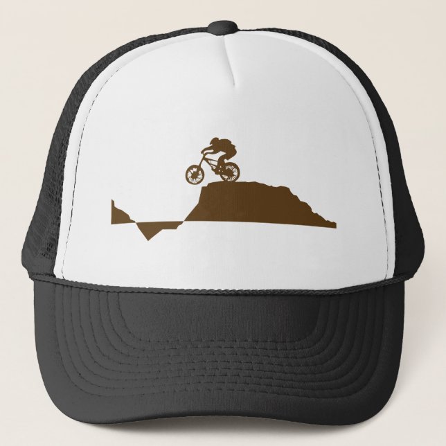 Mountainbike Truckerkappe (Vorderseite)