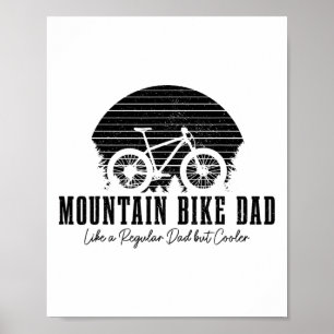 Mountainbike-Vater Downhill Vintage Mtb Mountainbi Poster