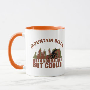 Mountainbike-Vater im Vintage-Stil Tasse