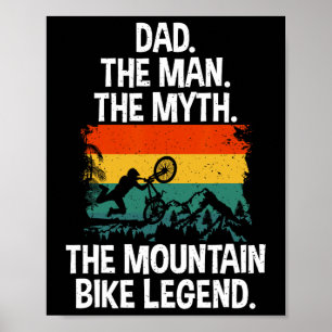 Mountainbike-Vater Mtb-Vater Poster