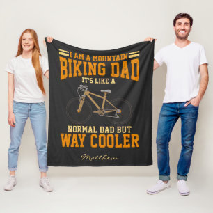 Mountainbike-Vater Radfahren wie normal Personalis Fleecedecke